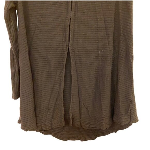 We The Free People Women Shirt Black Knit Long Sleeve Cowl Neck Slit Medium Knit - Picture 4 of 8